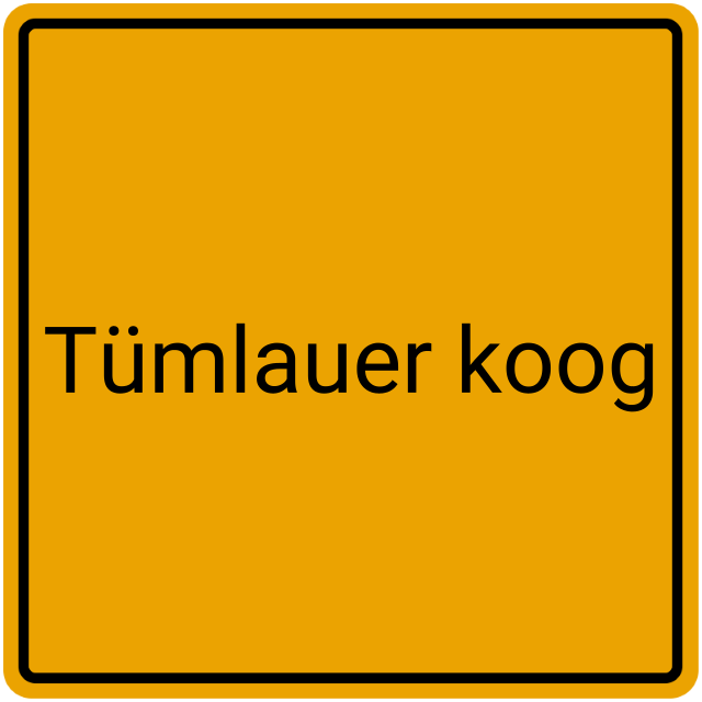 Meldebestätigung Tümlauer Koog